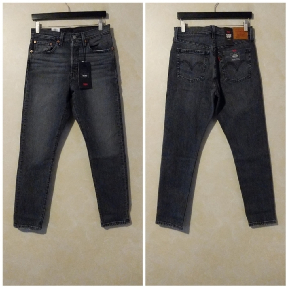 Levi's 501 S Skinny Jeans Coal Black Grey - Picture 7 of 7